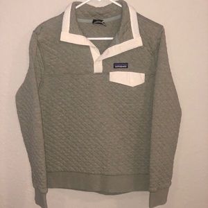 Olive green, Patagonia quarter button-up